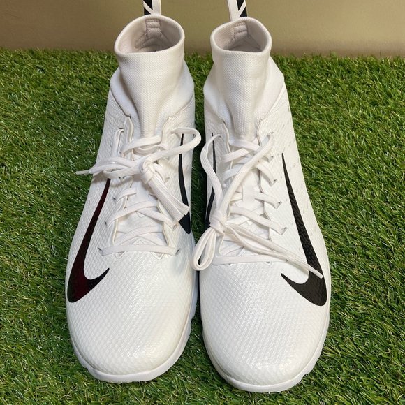 Nike Vapor Untouchable Speed Turf 2 Cleats Shoes White AO8744-100 Men 13.5 NEW